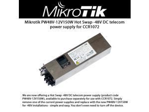 Mikrotik PW48V-12V150W Hot Swap -48V DC telecom power supply for CCR1072