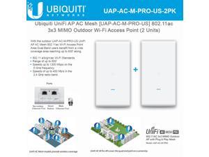 Neweggbusiness Ubiquiti Networks Unifi Ap Ac Mesh Uap Ac M Pro Us 2 Units 3x3 Mimo Outdoor Dual Band Wi Fi Access Point With Plug Play Mesh Technology Us Version