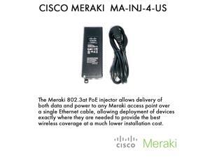 MA-INJ-4-US Meraki PoE Injector 802.3at MA-INJ-4-US Meraki PoE Injector 802.3at