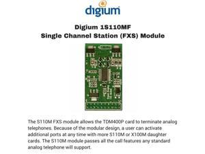 Digium 1S110MF - Single Channel Station (FXS) Module