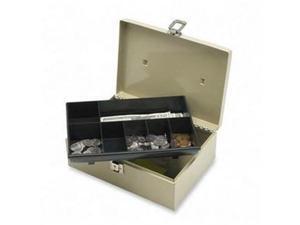 Sparco Products 15501 Cash Box, w/ Latch Lock,7 Cmpmnts, 11" x 7-3/4" x 4-3/4", Gray SPR15501 Sparco Products 15501 Cash Box, w/ Latch Lock,7 Cmpmnts, 11" x 7-3/4" x 4-3/4", Gray SPR15501