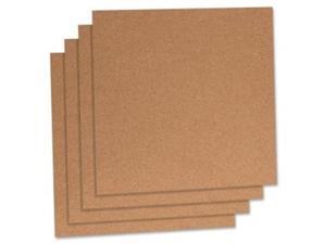 Lorell Cork Panels 12"x12" 4/PK Natural 84172 Lorell Cork Panels 12"x12" 4/PK Natural 84172