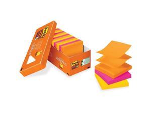 Post-it Pop-up Super Sticky Notes, 3" x 3" Refill, Rio de Janeiro Colors, 90 Sheets/Pad, 8 pk.