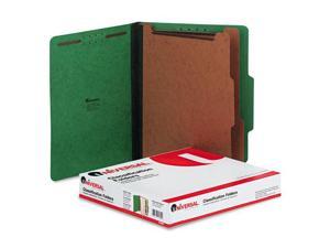 Pressboard Classification Folders, Letter, Six-Section, Emerald Green,