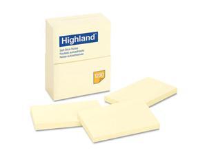 Self-Stick Pads, 3 x 5, Yellow, 100 Sheets/Pad, 12 Pads/Pack Self-Stick Pads, 3 x 5, Yellow, 100 Sheets/Pad, 12 Pads/Pack