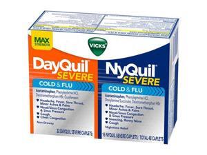 McCormickVicks DayQuil or NyQuil Severe Cold and Flu Caplets Combo Pack, 48 count McCormickVicks DayQuil or NyQuil Severe Cold and Flu Caplets Combo Pack, 48 count