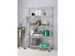 Trinity NSF Adjustable 5-Tier Outdoor Wire Shelving Rack Trinity NSF Adjustable 5-Tier Outdoor Wire Shelving Rack