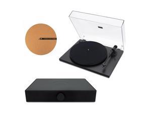 Andover Audio Spindeck Plug-and-Play Turntable with Speaker System and 12" Cork Turntable Slipmat - Black Andover Audio Spindeck Plug-and-Play Turntable with Speaker System and 12" Cork Turntable Slipmat - Black