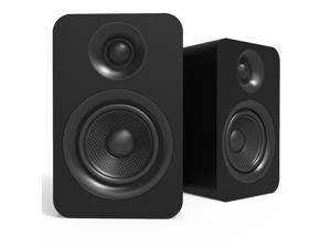 Kanto YUP4 Passive Bookshelf Speakers with 1" Silk Dome Tweeter and 4" Kevlar Woofer - External Amplifier/Receiver Required - Pair (Black)