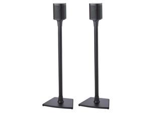 Sanus Wireless Speaker Stands for Sonos ONE, PLAY:1, and PLAY:3 - Pair (Black)