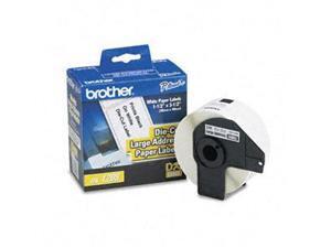 BROTHER DK1208 Printer Label, 1-3/8" W, 3-1/2" L