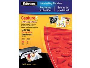 Fellowes Glossy SuperQuick Pouches - Letter, 5 mil, 100 pack Fellowes Glossy SuperQuick Pouches - Letter, 5 mil, 100 pack