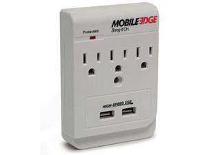 Mobile Edge MEAUAC 3 Outlets 450 joules DualPower DX AC and USB Charging Outlets Mobile Edge MEAUAC 3 Outlets 450 joules DualPower DX AC and USB Charging Outlets