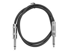 Seismic Audio - SASTSX-3 - 3 Foot TS 1/4" Guitar, Instrument, or Patch Cable Black Seismic Audio - SASTSX-3 - 3 Foot TS 1/4" Guitar, Instrument, or Patch Cable Black