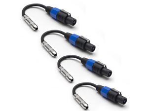 Seismic Audio - 4 Pack - 1/4" TS Female to Speakon Adapter Patch Speaker Cable Seismic Audio - 4 Pack - 1/4" TS Female to Speakon Adapter Patch Speaker Cable