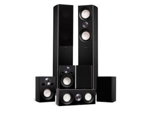 Fluance Reference Surround Sound Home Theater 70 Channel Speaker System including 3Way Floorstanding Towers Center Channel Surrounds and Rear Surrounds  Black Ash X870BR