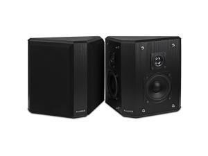 Fluance Elite High Definition 2-Way Bipolar Surround Speakers for Wide Dispersion Surround Sound in Home Theater Systems - Black Ash/Pair (SXBP2)