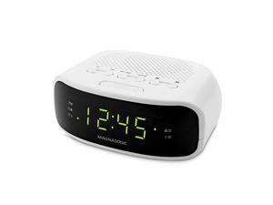 Magnasonic Digital AM/FM Clock Radio with Battery Backup, Dual Alarm, Sleep & Snooze Functions, Display Dimming Option (EAAC201) Magnasonic Digital AM/FM Clock Radio with Battery Backup, Dual Alarm, Sleep & Snooze Functions, Display Dimming Option (EAAC201)
