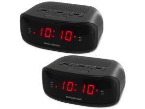 Magnasonic Digital AM/FM Clock Radio with Battery Backup & Dual Alarm - EAAC200 (2 Pack) Magnasonic Digital AM/FM Clock Radio with Battery Backup & Dual Alarm - EAAC200 (2 Pack)