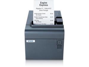 Epson TML90 Plus Linerfree Compatible Desktop Thermal Label and Receipt Printer 203 dpi USB Serial Dark Gray  C31C412A7991