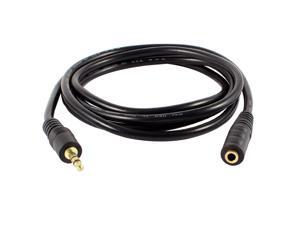 Global Bargains 1.5M 4.9Ft 3.5mm Male to Female Headphones Earphones Extension Cable Black Global Bargains 1.5M 4.9Ft 3.5mm Male to Female Headphones Earphones Extension Cable Black