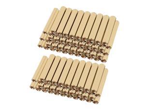 Unique Bargains 100pcs Brass Straight PCB Pillar Female Thread Hex Standoff Spacer M3x5x25mm Unique Bargains 100pcs Brass Straight PCB Pillar Female Thread Hex Standoff Spacer M3x5x25mm