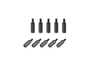 M2.5x12mm+6mm Male-Female Hex Nylon PCB Motherboard Spacer Standoff for FPV Drone Quadcopter, Computer & Circuit Board Black 30pcs M2.5x12mm+6mm Male-Female Hex Nylon PCB Motherboard Spacer Standoff for FPV Drone Quadcopter, Computer & Circuit Board Black 30pcs