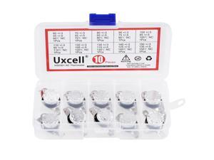 10pcs NC KSD301 Thermostat 60-150°C(140-302°F) Temperature Thermal Control Switch 60 70 80 90 100 110 120 130 140 150°C Normally Close Assortment Kit