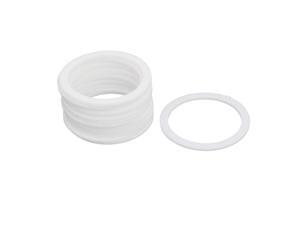 6mmx12mmx2mm PTFE Flat Washer Gasket White 30pcs 