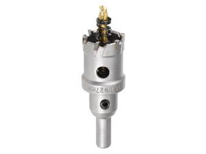 27mm Carbide Hole Cutter, Hole Saws for Stainless Steel Sheet Metal, Non-slip Triangular Shank Limit Step, with Titanium Coated Center Drill 27mm Carbide Hole Cutter, Hole Saws for Stainless Steel Sheet Metal, Non-slip Triangular Shank Limit Step, with Titanium Coated Center Drill