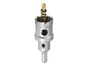 30mm Carbide Hole Cutter, Hole Saws for Stainless Steel Sheet Metal, Non-slip Triangular Shank Limit Step, with Titanium Coated Center Drill 30mm Carbide Hole Cutter, Hole Saws for Stainless Steel Sheet Metal, Non-slip Triangular Shank Limit Step, with Titanium Coated Center Drill