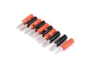 10pcs Black Red Plastic Jacket Audio Speaker Wire Connector Banana Plug Coupler 10pcs Black Red Plastic Jacket Audio Speaker Wire Connector Banana Plug Coupler