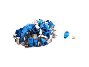 DIY Plastic RJ45 8P8C Modular Network Plug Connector 50pcs w Boot Guard DIY Plastic RJ45 8P8C Modular Network Plug Connector 50pcs w Boot Guard