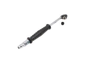 27.4cm Length Stainless Steel Double Head Valve Car Tire Tyre Air Inflator Hose
