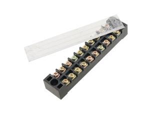 Global Bargains 600V 15A 10 Position 2 Row Terminal Block Barrier Strip Cable Connector Global Bargains 600V 15A 10 Position 2 Row Terminal Block Barrier Strip Cable Connector