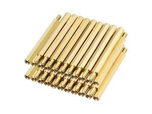 40pcs M3 60+6mm Female Male Thread Brass Hex Standoff Spacer Screws PCB Pillar 40pcs M3 60+6mm Female Male Thread Brass Hex Standoff Spacer Screws PCB Pillar