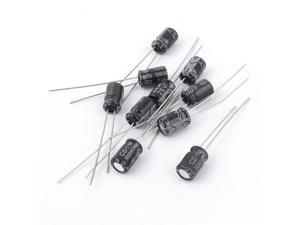 10 Pcs 50V 47uF 105C Radial Lead Electrolytic Capacitor 6mm x 12mm