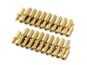 50pcs M3 10+6mm Female Male Thread Brass Hex Standoff Spacer Screws PCB Pillar 50pcs M3 10+6mm Female Male Thread Brass Hex Standoff Spacer Screws PCB Pillar