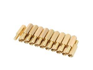 20pcs M3 12+6mm Female Male Thread Brass Hex Standoff Spacer Screws PCB Pillar 20pcs M3 12+6mm Female Male Thread Brass Hex Standoff Spacer Screws PCB Pillar