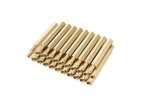 40pcs M3 30+6mm Female Male Thread Brass Hex Standoff Spacer Screws PCB Pillar 40pcs M3 30+6mm Female Male Thread Brass Hex Standoff Spacer Screws PCB Pillar