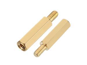 2pcs M3 16+6mm Female Male Thread Brass Hex Standoff Spacer Screws PCB Pillar 2pcs M3 16+6mm Female Male Thread Brass Hex Standoff Spacer Screws PCB Pillar