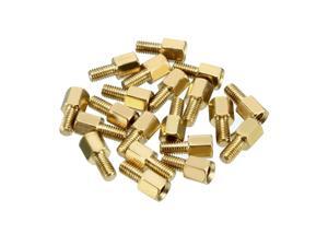 Unique Bargains 20pcs M3 5+6mm Female Male Thread Brass Hex Standoff Spacer Screws PCB Pillar Unique Bargains 20pcs M3 5+6mm Female Male Thread Brass Hex Standoff Spacer Screws PCB Pillar