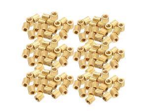 Unique Bargains 115pcs Brass Round Straight PCB Pillar Female Thread Standoff Spacer M2x3x3mm Unique Bargains 115pcs Brass Round Straight PCB Pillar Female Thread Standoff Spacer M2x3x3mm