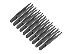 Black Plastic Slant Tip Anti-static Tweezers 4.7 Inch Length 10pcs Black Plastic Slant Tip Anti-static Tweezers 4.7 Inch Length 10pcs