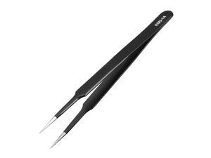 ESD Anti-static Stainless Steel Tweezers Straight Pointed 4.7 Inch Long ESD Anti-static Stainless Steel Tweezers Straight Pointed 4.7 Inch Long