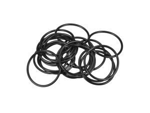 20Pcs 58mm External Dia 2mm Thickness Rubber Oil Seal O Ring Gaskets Black 
