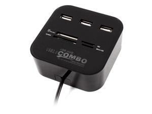 3 Port USB Hub TF/SD/M2 Card Reader Combo Adapter for Computer Laptop 3 Port USB Hub TF/SD/M2 Card Reader Combo Adapter for Computer Laptop