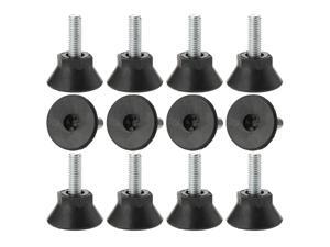 M6 x 18 x 25mm Leveling Feet Adjustable Leveler Support for Home Table Leg 12pcs