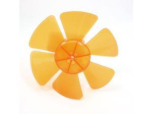 Unique Bargains Orange Plastic Exaust Motor Fan Blade 8mm 0.31" Mounting Hole Dia