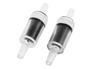 Unique Bargains 2 Pcs Black Clear Plastic Non-return Air Line Check Valves for Fish Tank Unique Bargains 2 Pcs Black Clear Plastic Non-return Air Line Check Valves for Fish Tank